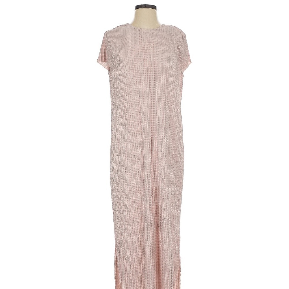 NWT Sabina Musayev Shirin Cap Sleeve Midi Dress In Powder Pink- Size Small - Picture 3 of 6